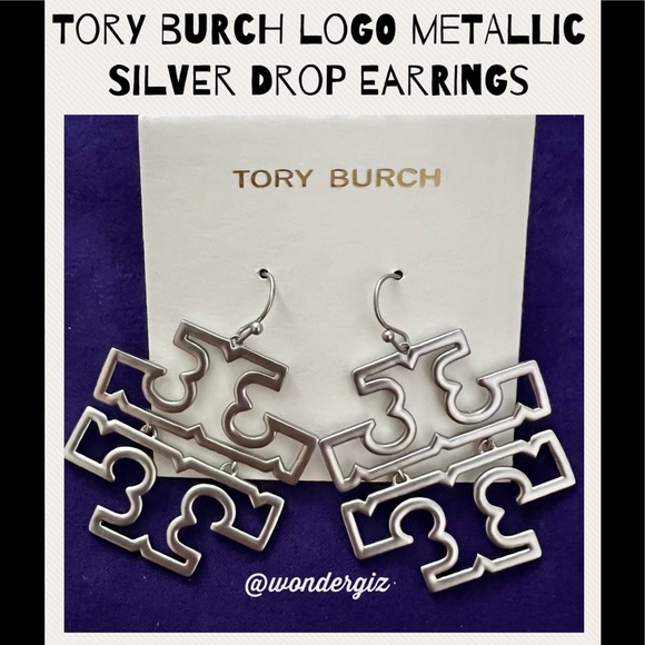 đTory Burch Authentic Silver Earrings At Awesome Prices To Buy Now & Save - Picture 10 of 13